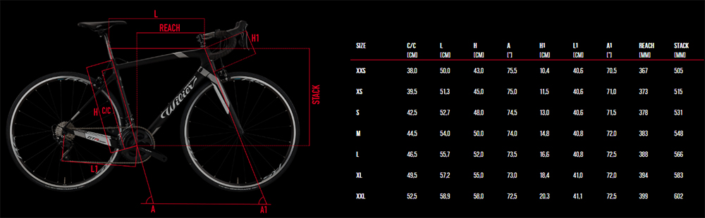 Wilier hot sale frame size